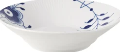 Royal Copenhagen Tallerkener>Blå Mega Riflet Tallerken Dyb, 21 cm