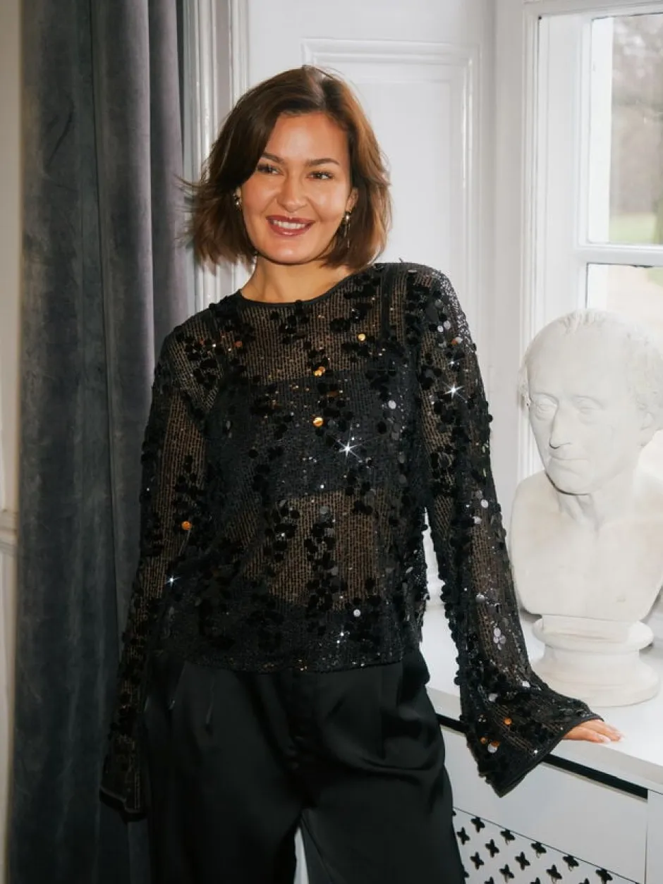 Dame Neo Noir Bluser & Skjorter>Blake Sequins Blouse