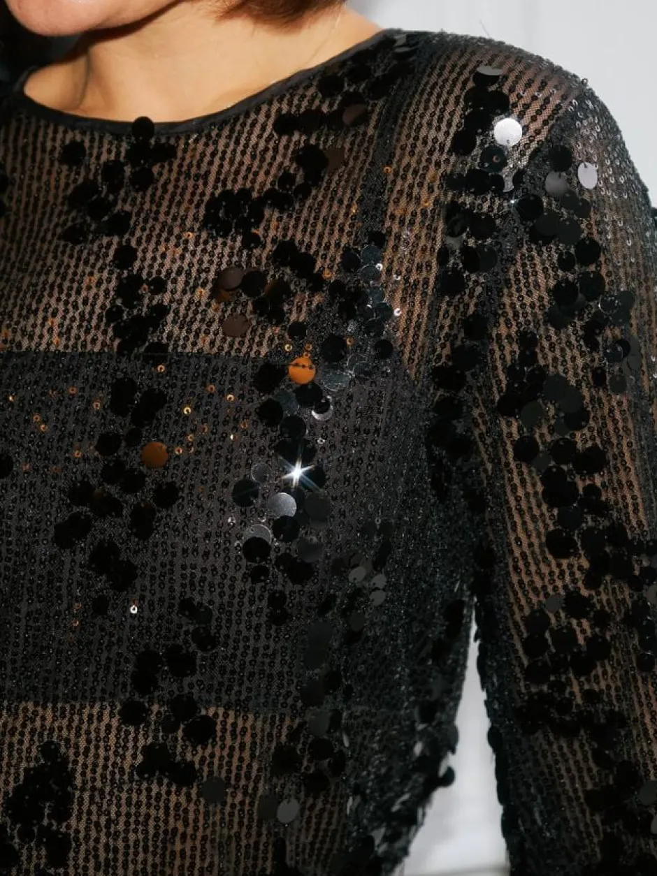 Dame Neo Noir Bluser & Skjorter>Blake Sequins Blouse