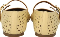 Outlet Blød ballerina med dekorativt hulmø Dame Mary Jane|Snøresko