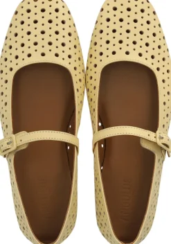 Outlet Blød ballerina med dekorativt hulmø Dame Mary Jane|Snøresko