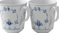Royal Copenhagen Kopper & Krus>Blue Fluted Plain Cup 37cl 2PK