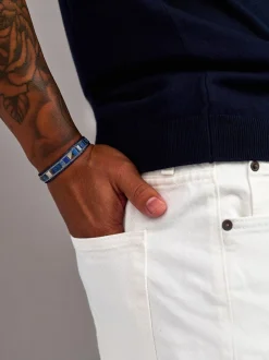 Nialaya Smykker>Lapis Stud Bracelet