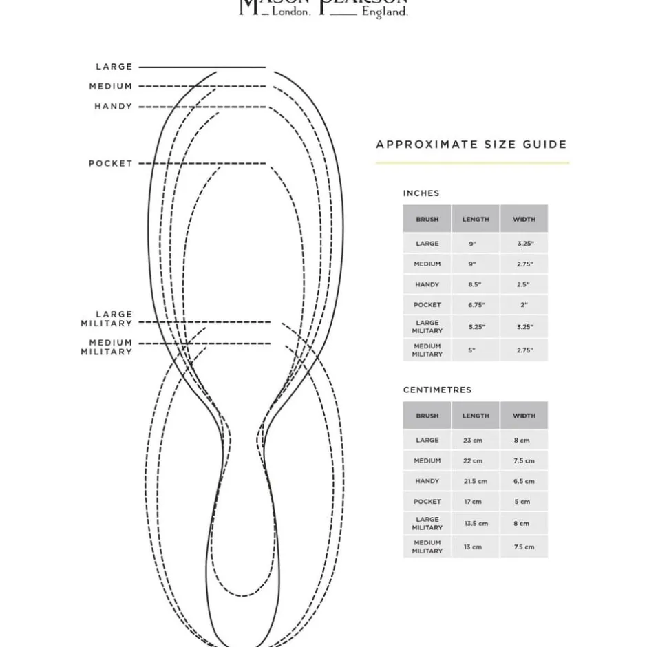 Mason Pearson Hårbørster & Kamme>B2M - Small Extra Military Dark Ruby