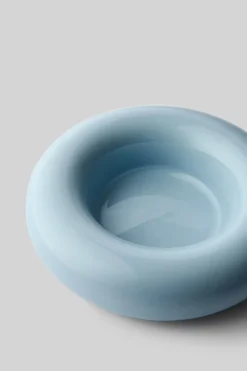 Studio About Lys & Lysestager>BOB CANDLE HOLDER, LARGE, LIGHT BLU