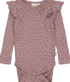 Body L/S Frill Modal heart-PETIT PIAO Online