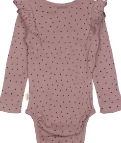 Body L/S Frill Modal heart-PETIT PIAO Online