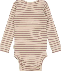 Børn PETIT PIAO Bodies>Body L/S Modal Striped