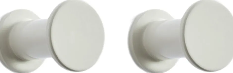 Bolt Hook-Set of 2-Light grey-Hay Clearance