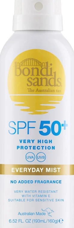 SPF 50+ EVERYDAY AEROSOL MIST SPRAY 160g-Bondi Sands Best