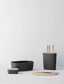 Clearance BOX-IT brødkasse L 34. 5 cm black Opbevaring