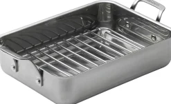 Morsø Bageartikler|Julebag>Bradepande m/rist 79NORD 40 x 25 x 10 cm Rustfrit stål