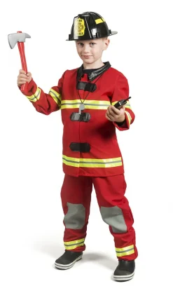 Discount Brandmandsdragt str 120 Jakke og bukser Børn Rolleleg & Musik