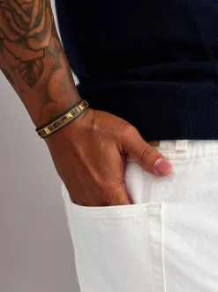 Tiger Eye Stud Bracelet-Nialaya Best