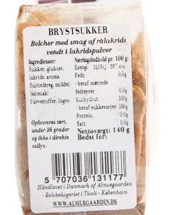 Brystsukker bolcher med smag af ren sød lakrids-Almuegaarden Hot