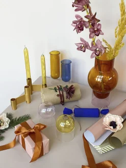 BUBBLE TUBE, LARGE, AMBER/ROSE, 90270A-Studio About