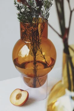 BUBBLE TUBE, LARGE, AMBER/ROSE, 90270A-Studio About