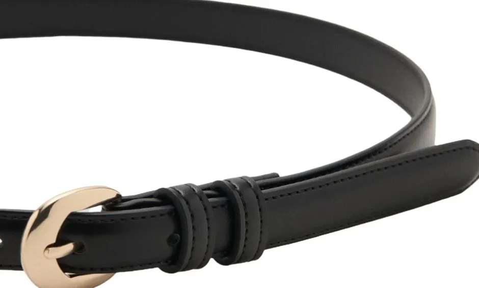 Buckle skinny belt-MANGO Discount