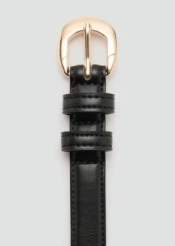 Buckle skinny belt-MANGO Discount