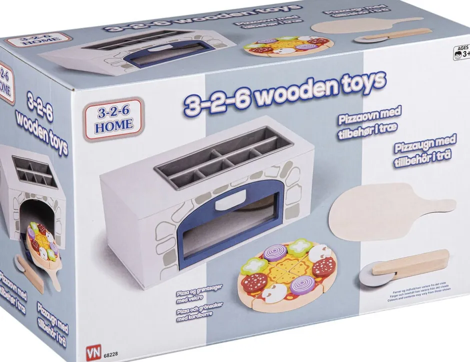 Børn Baby Buddy Legemad & Køkkener>BUDDY JR PIZZAOVN I TRÆ