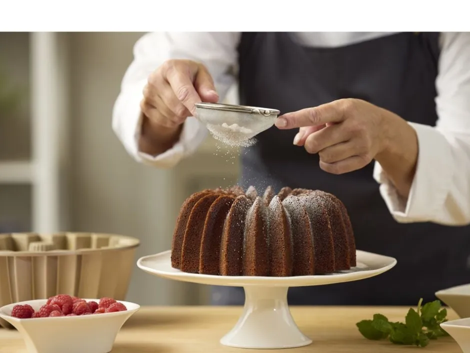 Bundt-kageform Slice 24 x 10 cm Rose gold-Blomsterberg Sale