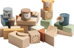 Børn Sebra Konstruktionslegetøj>Byggeklodser i træ, Totem, Wildlife animals