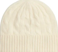 Dame Polo Ralph Lauren Cashmere|Hatte & Huer>Cable-Knit Wool-Cashmere Beanie