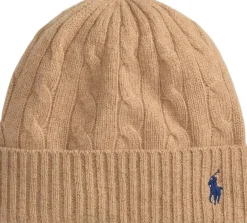 Cable-Knit Wool-Cashmere Beanie-Polo Ralph Lauren Clearance