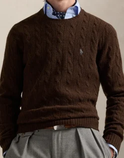 Cable-Knit Wool-Cashmere Sweater-Polo Ralph Lauren New