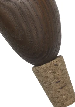 Clearance Cairn Wine Stoppers - Set of 2 - Dark Brown Bar & Vin