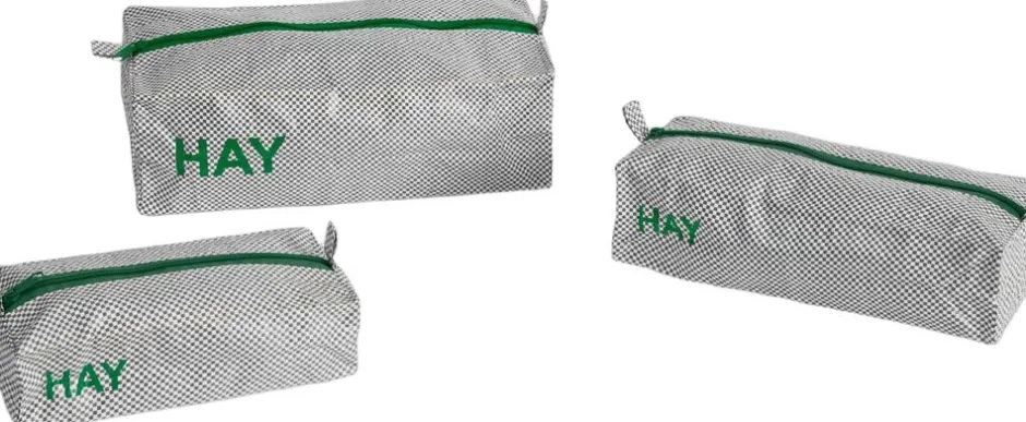 Candy Mono Wash Bag-Box Set of 3-Gr-Hay Best