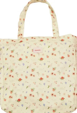 Dame Maanesten Shoppere>Canvas Totebag Roses and Shells