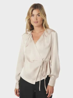 Sale Caprina Heavy Sateen Blouse Dame Bluser & Skjorter