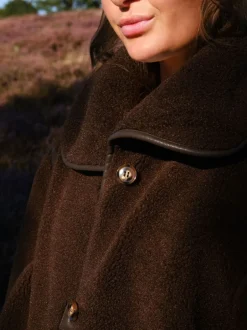 Carmen Teddy Coat-Neo Noir Discount