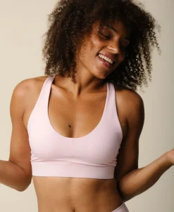 Cartel x Align by Blume cross-over sports top (brushed) - Blush Dame Sports Bh'Er