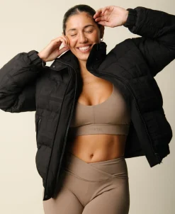 Best Cartel x Align by Blume puffer bomber jacket - Nero Dame Jakker & Frakker