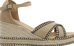 Outlet CASRITA Cross Sandal Suede Dame Sandaler|Højhælede Sko