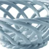 Outlet CERAMIC BASKET SICILIA SMALL LIGHT BLUE Figurer & Skulpturer