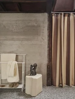 Chambray Shower Curtain - Carob Bro-Ferm Living