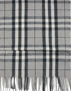Hot Check scarf with fringed ends Dame Andet
