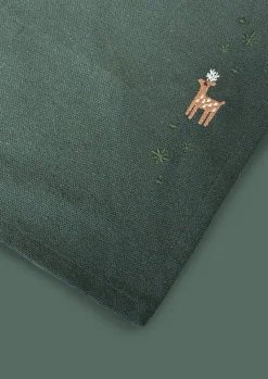 Sale Christmas Fable Dækkeserviet Rensdyr 49x32 cm grøn Tekstiler Til Køkkenet
