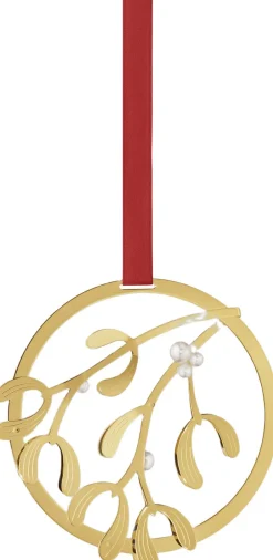 CHRISTMAS MOBILE MISTLETOE 18 KT GOLD PLATED-Georg Jensen Best