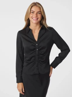 Dame Neo Noir Bluser & Skjorter>Christy Heavy Sateen Bedaz Shirt