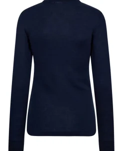 Cilla 12 Langærmede polo strik - 100% Merino uld RWS-Magasin du Nord Collection