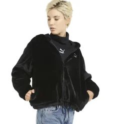 Classics Faux Fur Full-Zip hættetrøje-Puma