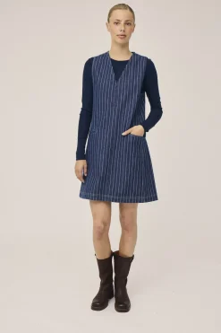 Dame Magasin du Nord Collection Kjoler>Cleo 15 Spencer denimkjole - 100% Økologisk bomuld GOTS