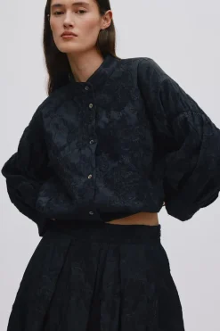 Clipped jacquard full skirt - Bisha-Rabens Saloner Discount