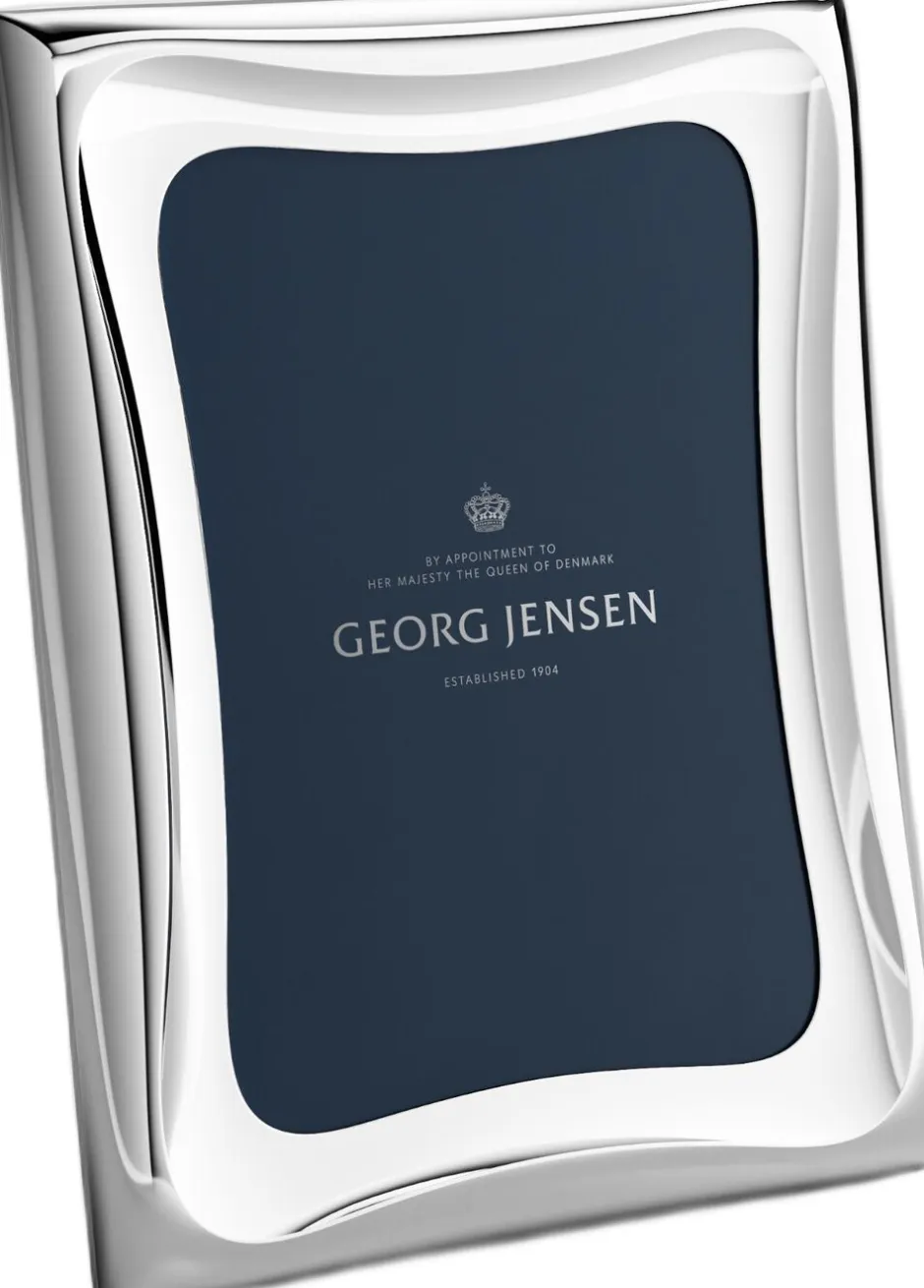 COBRA PICTURE FRAME STAINLESS STEEL 25x20 CM 10x8 IN-Georg Jensen