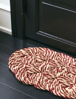 Hay Gulvtæpper>Coco Door Mat-Swirl-Bordeaux and off-white