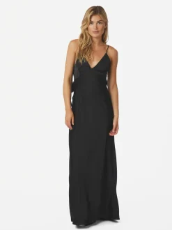 Colly Heavy Sateen Dress-Neo Noir